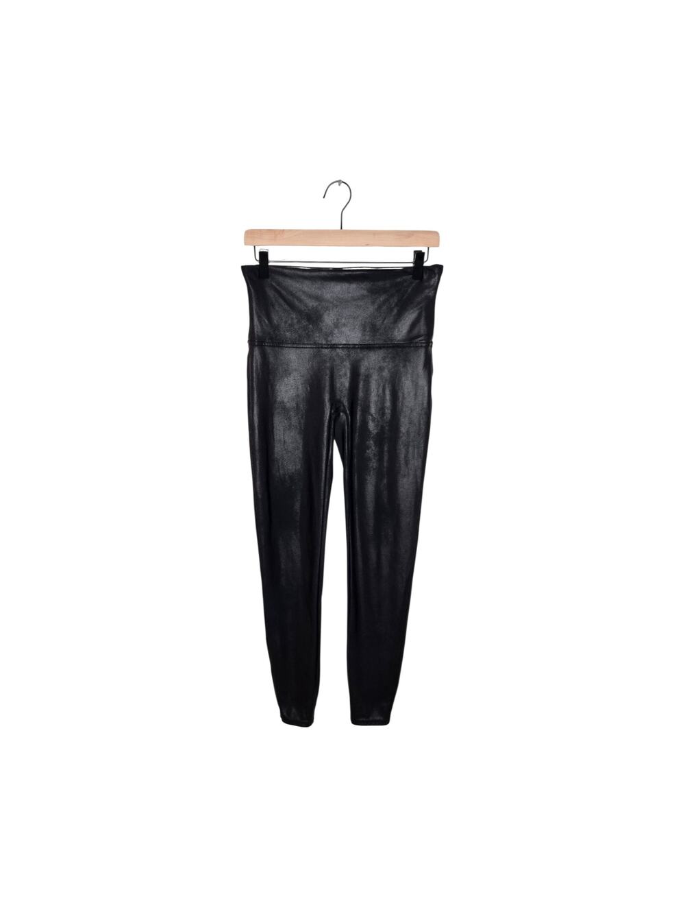 SPANX Women's Faux Leather Leggings Black Size XL
